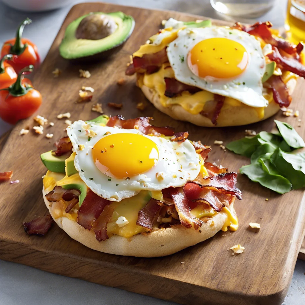 English Muffin Breakfast Pizzas recipe