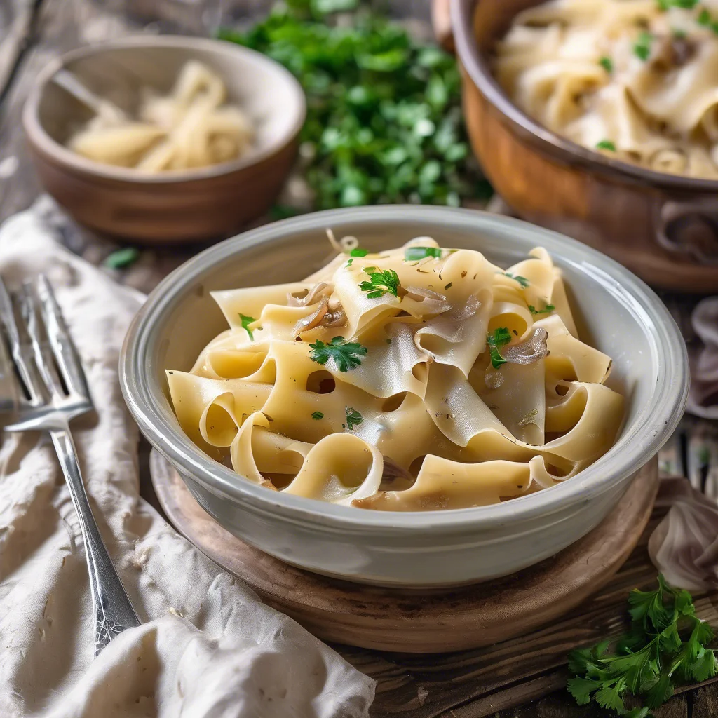 Slow Cooker Caramelized Onions Pasta Recipe