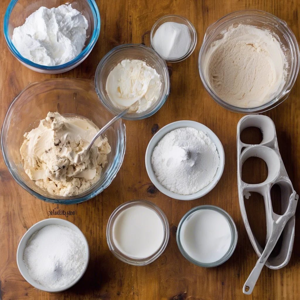 Ingredients for Chocolate Chip Cookie Dough Ice Cream Cake recipe 