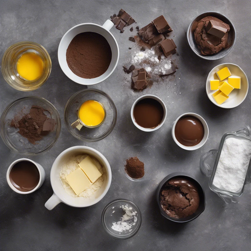 Ingredients for Starbucks Double Chocolate Brownie Copycat Recipe
