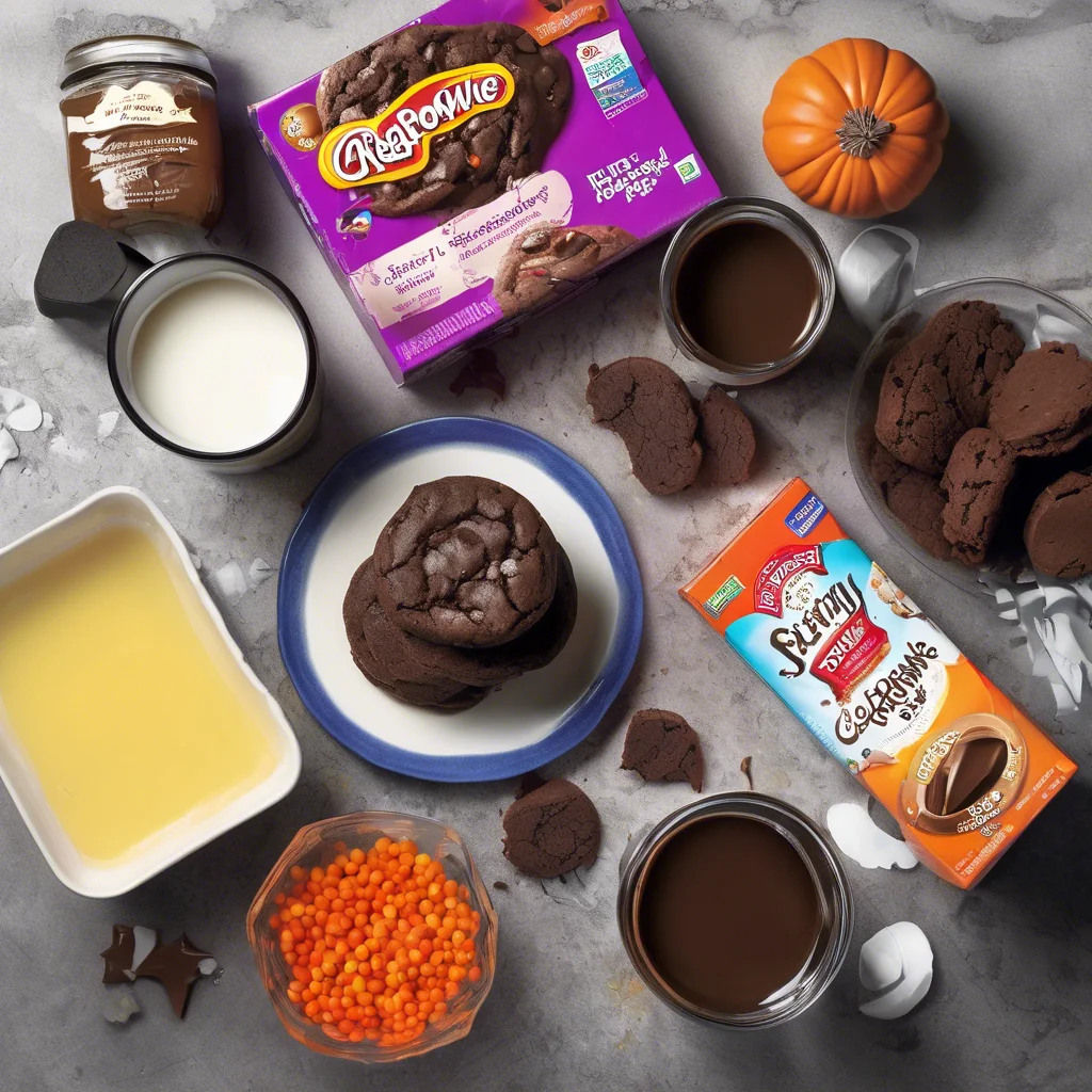 Ingredients for Brownie Mix Cookies