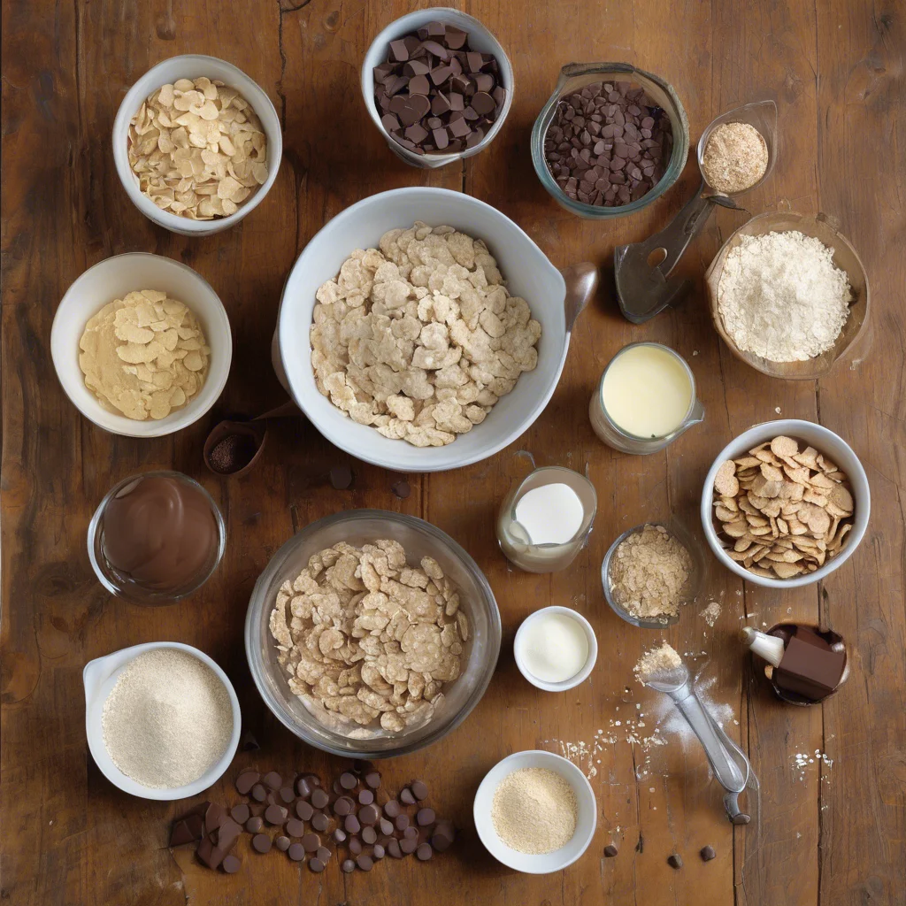 Ingredients for Oatmeal Chocolate Chip Cookies recipe